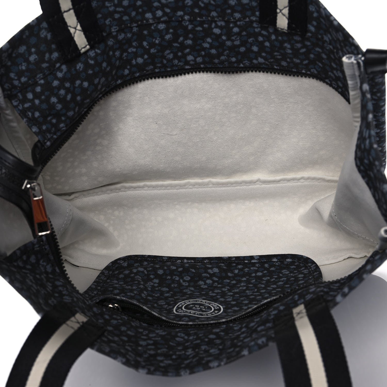 Marc Jacobs Canvas Floral Print Signet Tote Bag Blue Mirage Multicolor 5 of 13