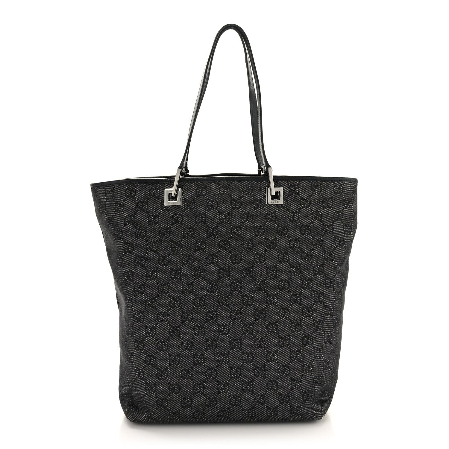 Gucci Monogram Large Bucket Tote Black 1 of 9