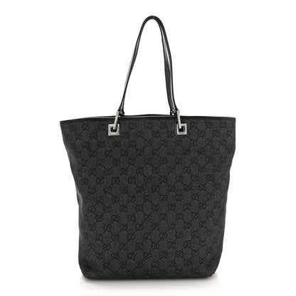 Gucci Monogram Large Bucket Tote Black 1 of 9