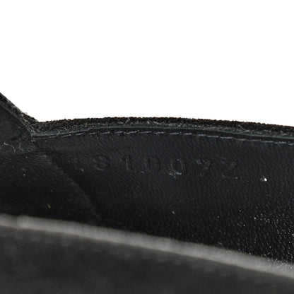 Hermes Satin Suede Goatskin Crystal Roxane Mules 36.5 Black 9 of 9