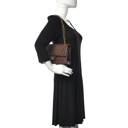 Chanel Lambskin Quilted Medium Double Flap Brown 2 of 19
