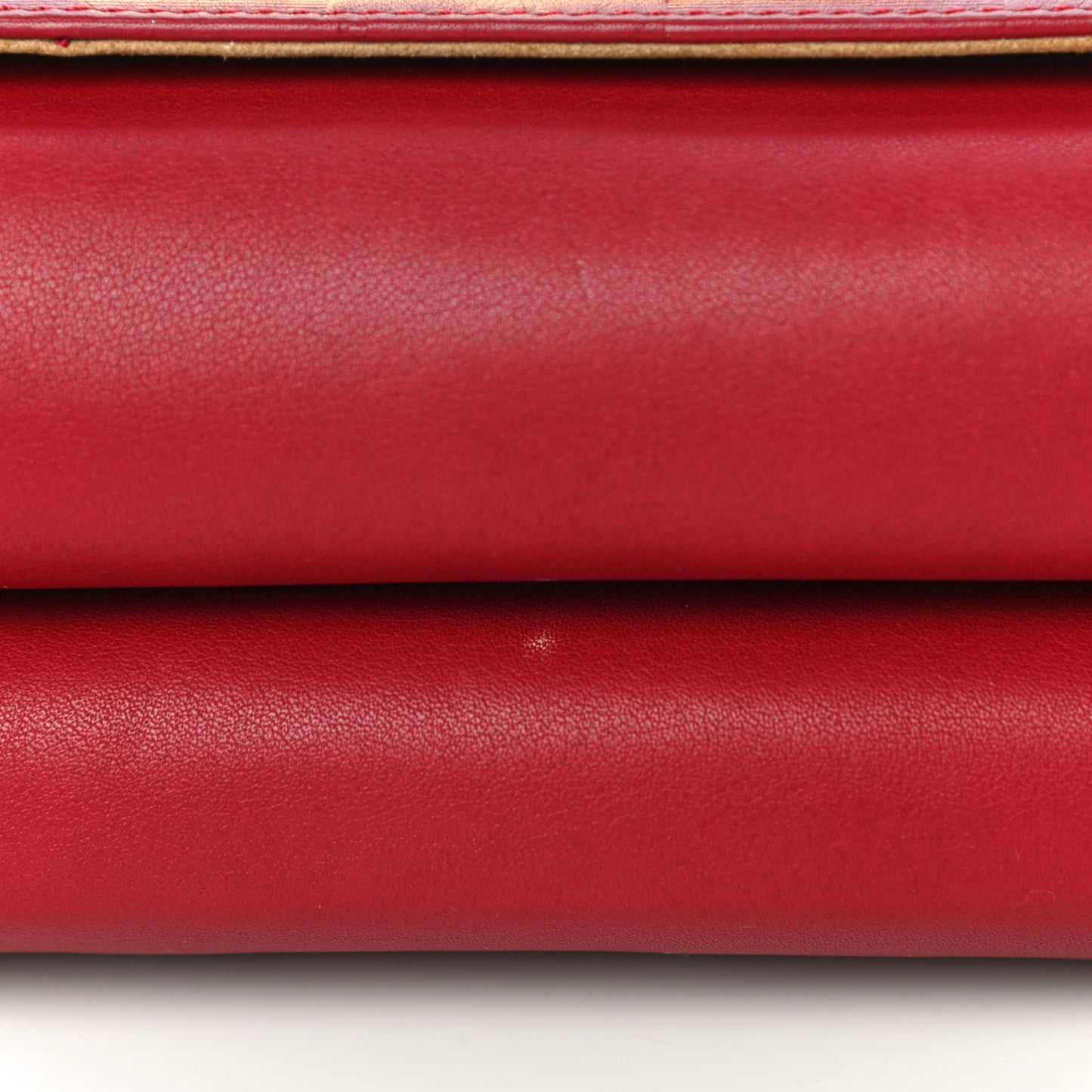 Calfskin Paris Pequin Small Shoulder Bag Red