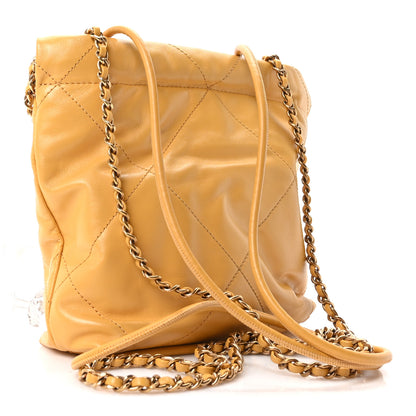 Chanel Shiny Calfskin Quilted Mini Chanel 22 Yellow 3 of 11