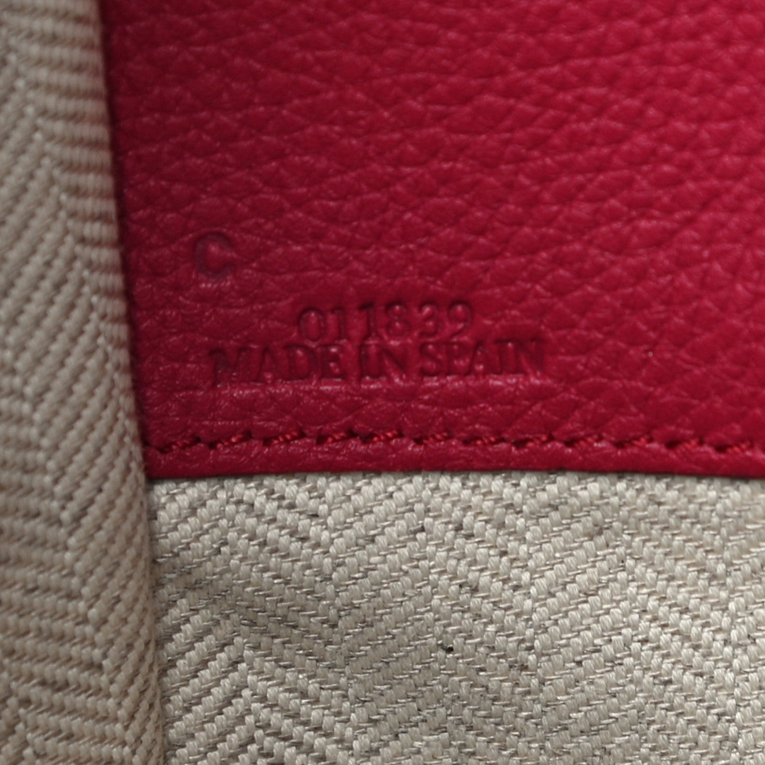 Loewe Grained Calfskin Small Hammock Shoulder Bag Raspberry 6 of 14