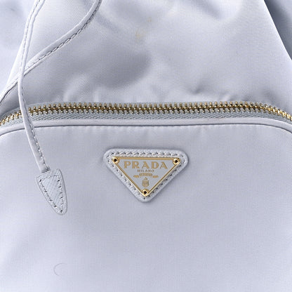 Prada Re-Nylon Saffiano Mini Bucket Crossbody Bag Fiordaliso 9 of 10