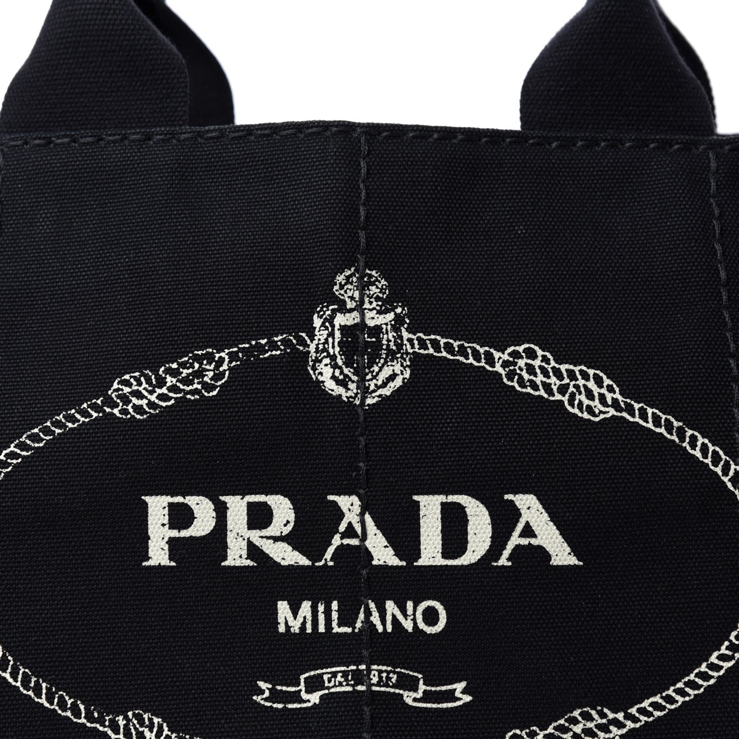 Prada Canapa Logo Tote Black 9 of 9