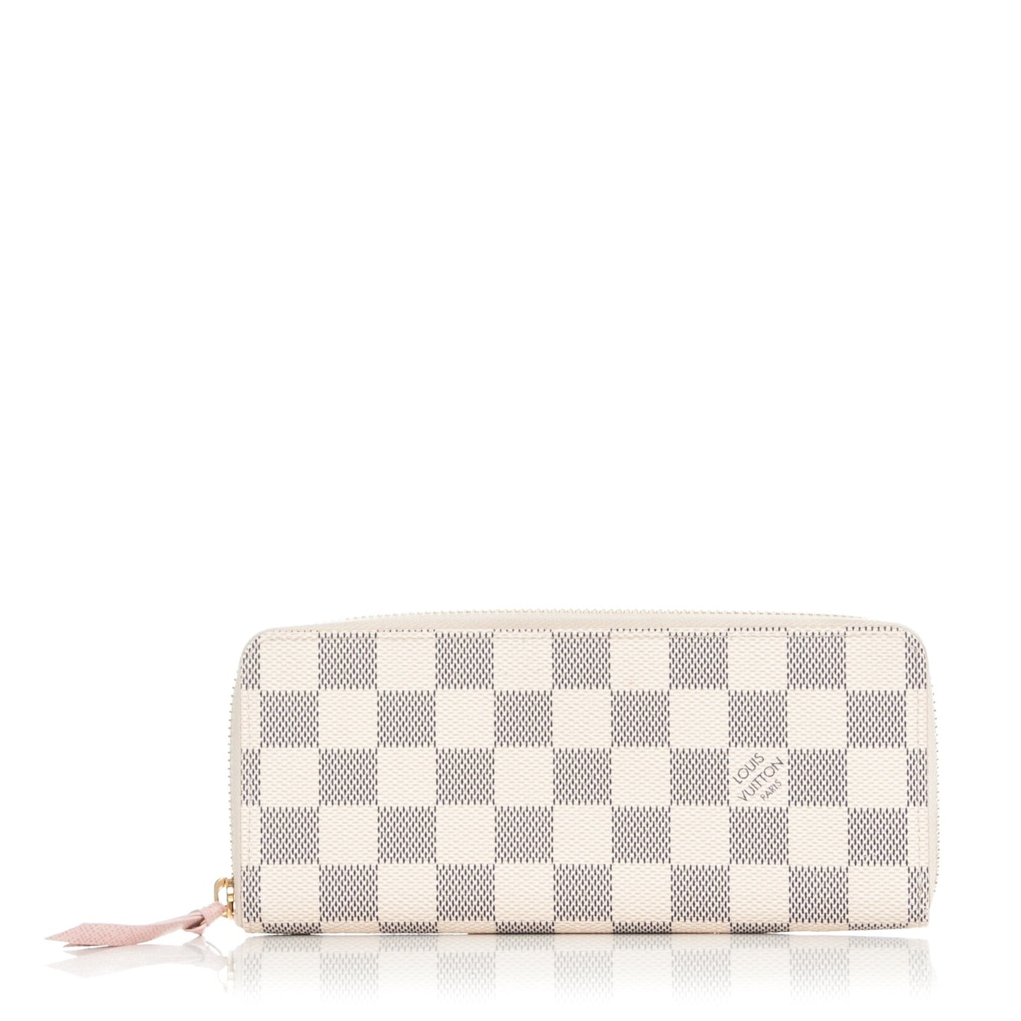 Damier Azur Clemence Wallet Rose Ballerine