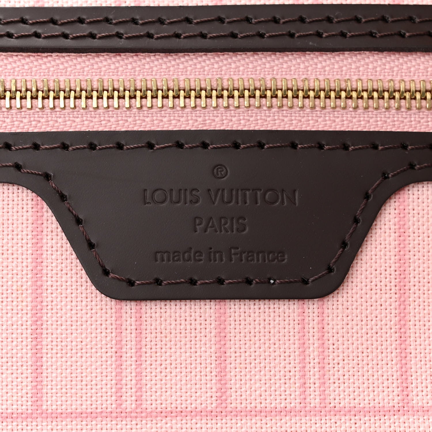 Louis Vuitton Damier Ebene Neo Neverfull MM Rose Ballerine 7 of 10