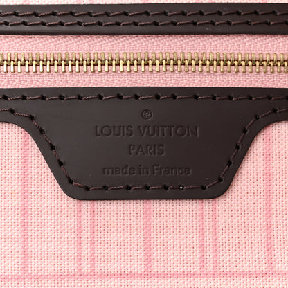 Louis Vuitton Damier Ebene Neo Neverfull MM Rose Ballerine 7 of 10