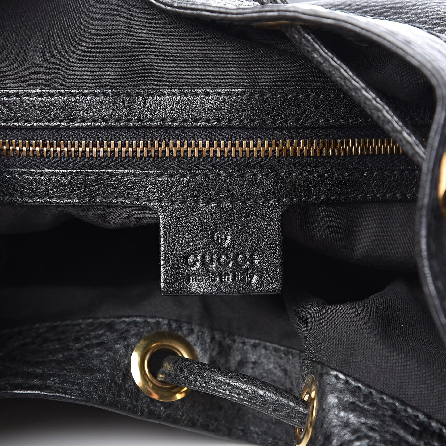 Pebbled Calfskin Medium Interlocking Icon Shoulder Bag Black