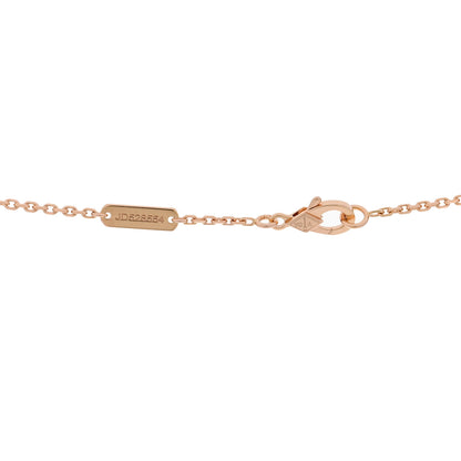 Van Cleef & Arpels 18K Rose Gold Gray Mother of Pearl Vintage Alhambra Pendant Necklace 4 of 4