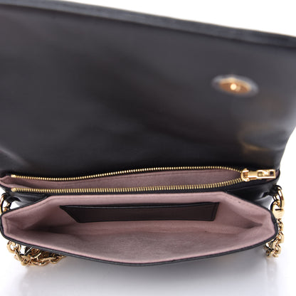 Louis Vuitton Lambskin Embossed Monogram Pochette Coussin Black 5 of 9
