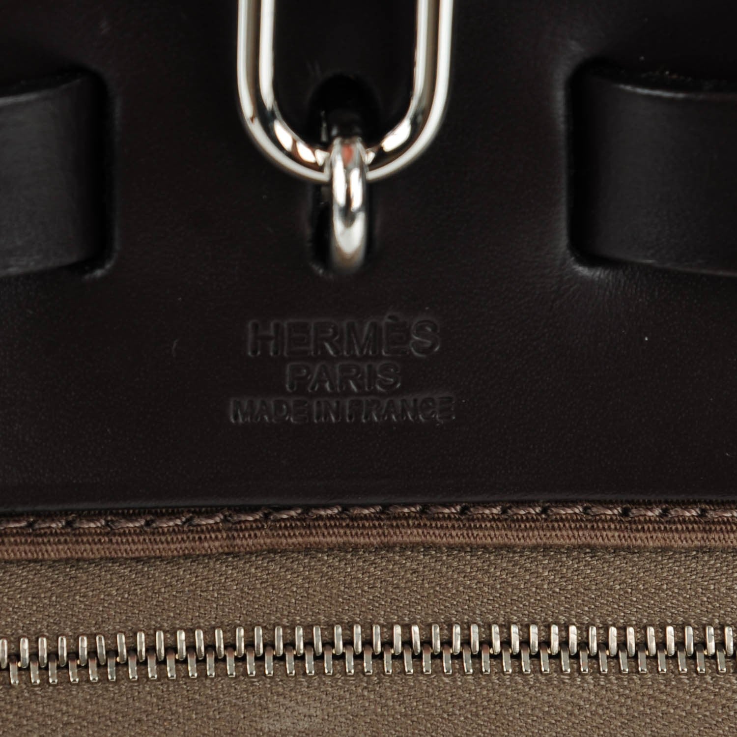 Hermes Vache Hunter Toile Herbag Zip 31 PM Etoupe Ebene 8 of 11