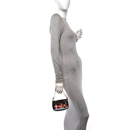 Louis Vuitton Monogram 2021 Christmas Animation London Mini Pochette Accessories Red 3 of 10