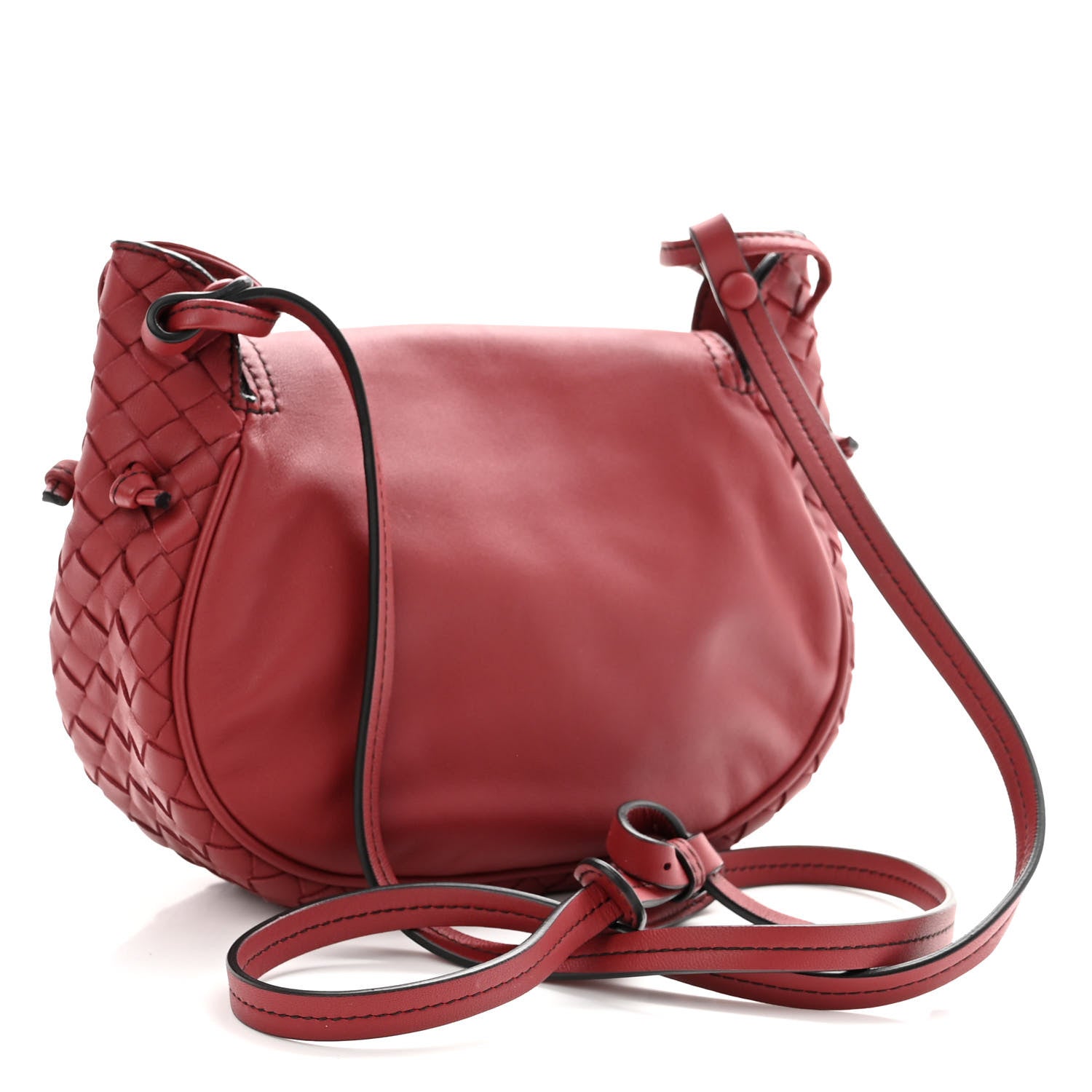 Bottega Veneta Nappa Intrecciato Small Nodini Flap Crossbody Baccara 3 of 10