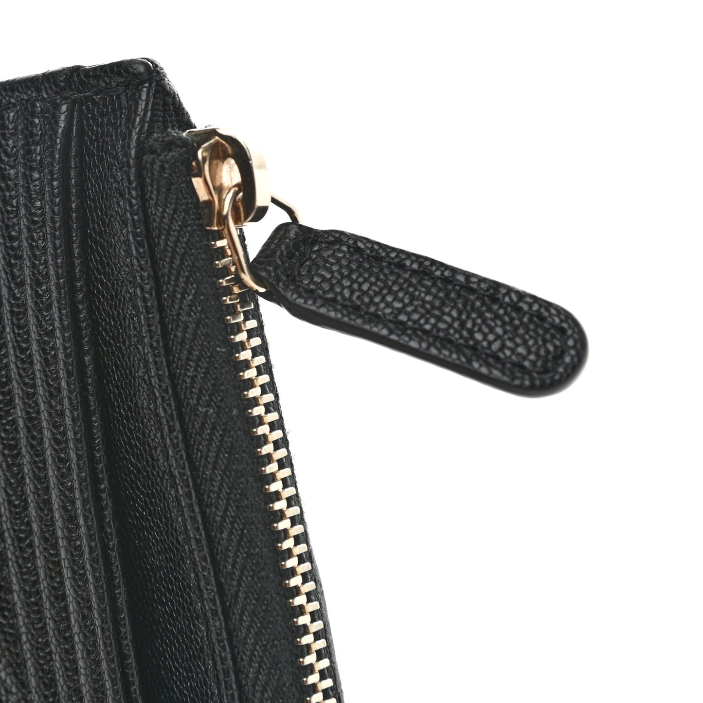 Caviar Quilted Classic Zip Boy Pouch Black
