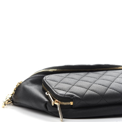 Chanel Caviar Quilted Business Affinity Waist Belt Bag Black 8 of 9