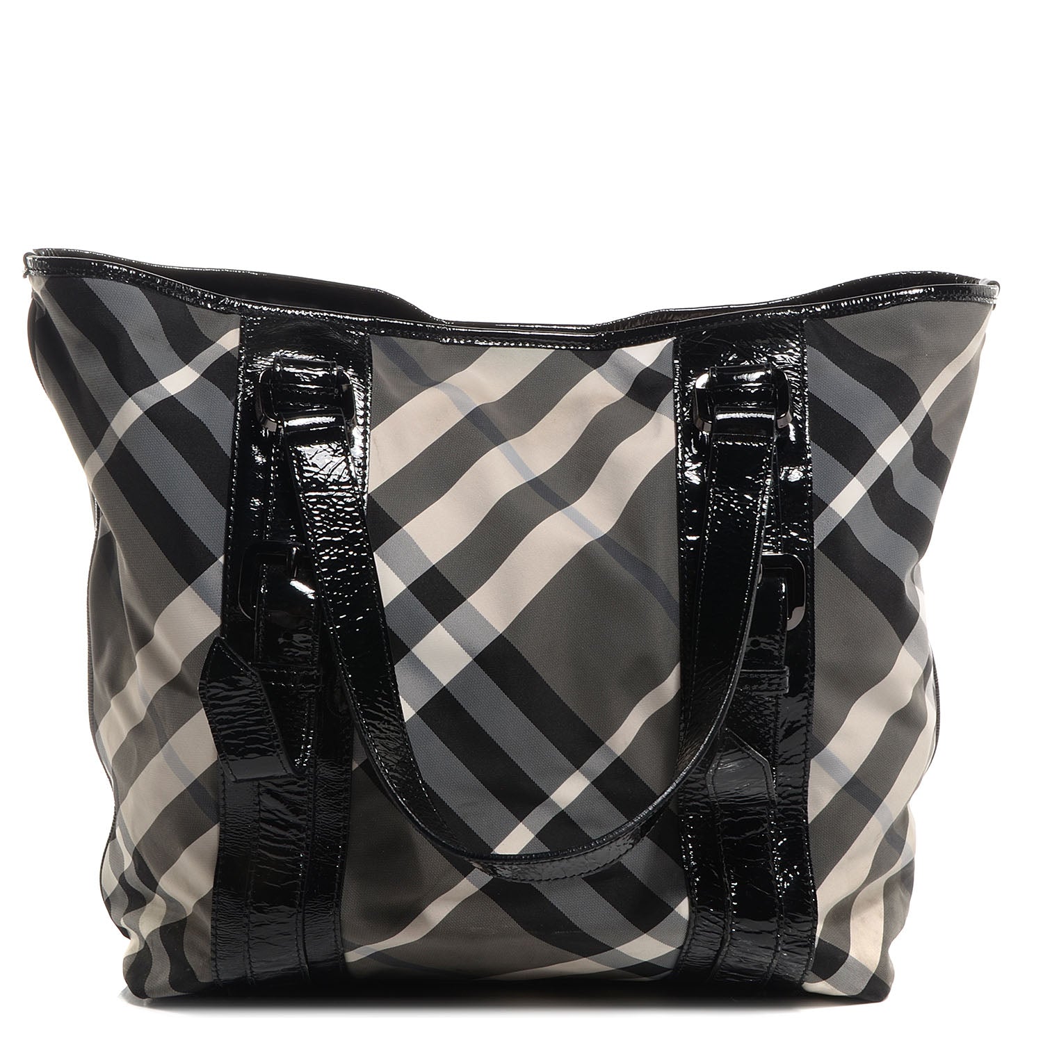 Burberry Nylon Beat Check Medium Victoria Tote 1 of 18