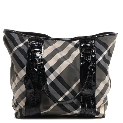 Burberry Nylon Beat Check Medium Victoria Tote 1 of 18