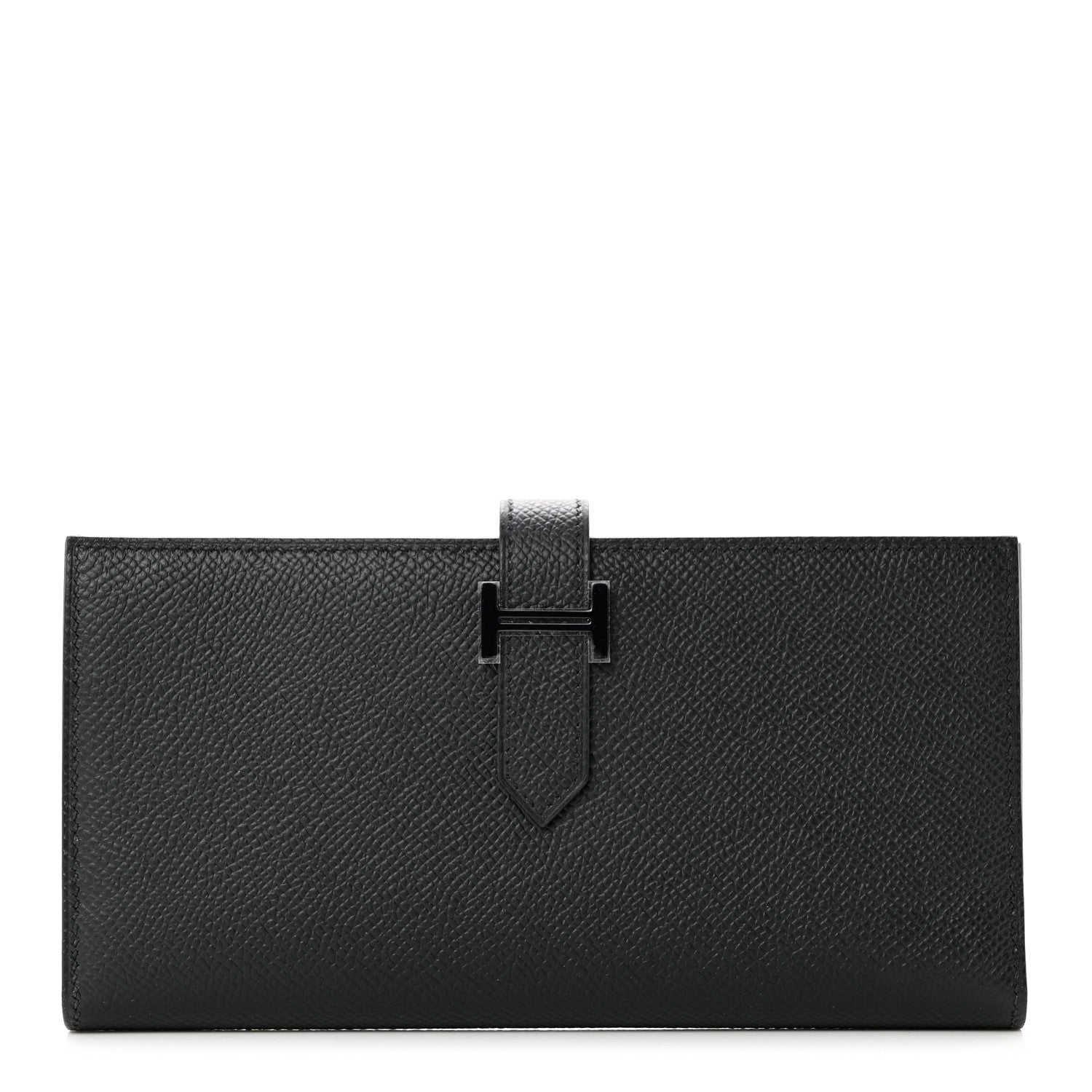 Hermes Epsom Monochrome Bearn Gusset Wallet Black 1 of 7