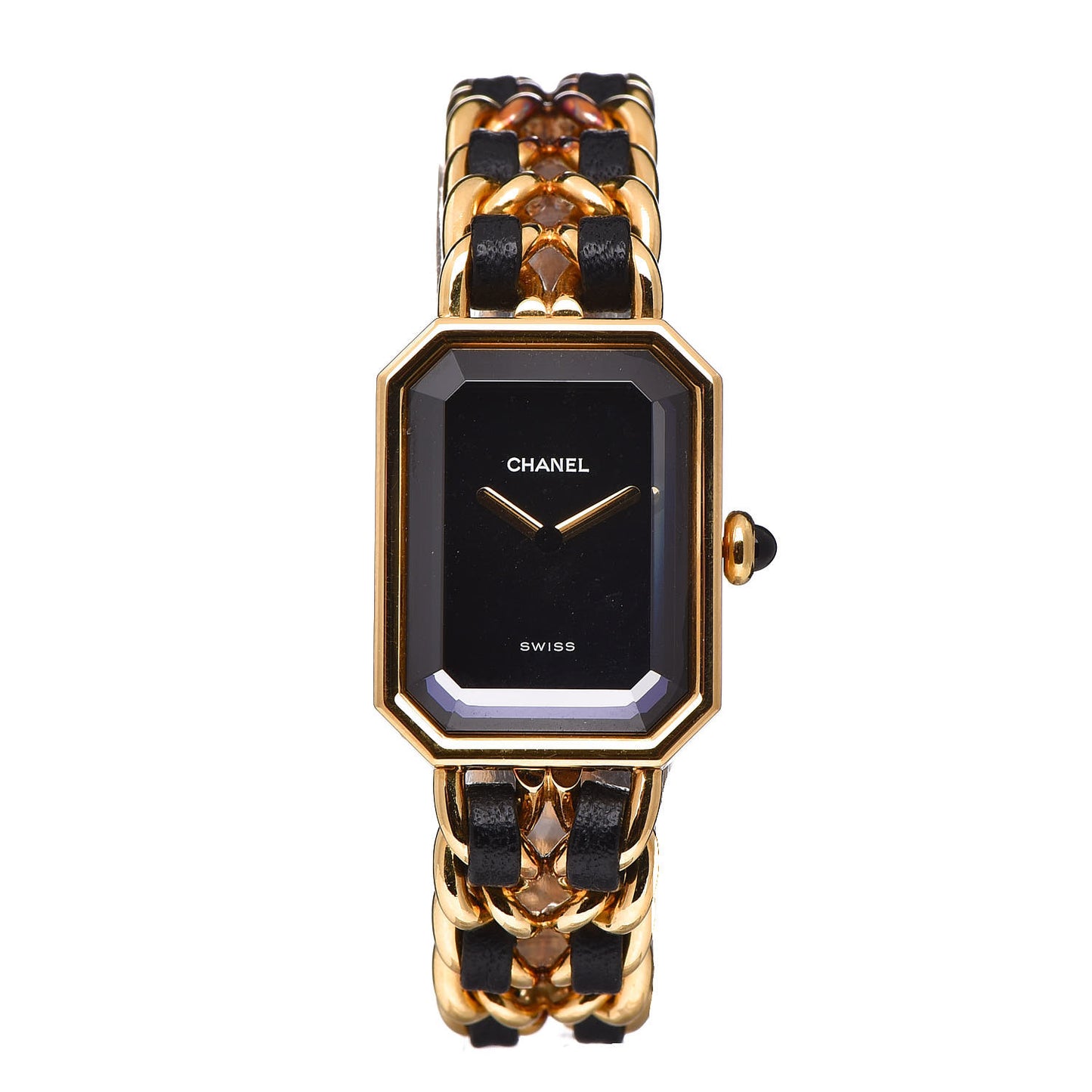 Stainless Steel Lambskin 20mm Chain Premiere Quartz Watch Gold L