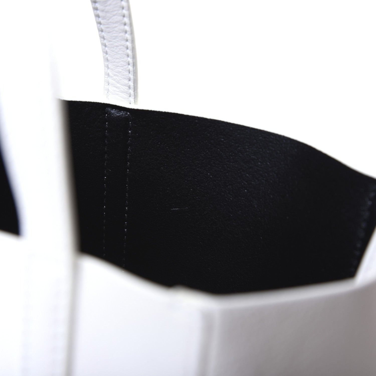 Balenciaga Smooth Calfskin Double Sided XXS Everyday Tote White Light Black 11 of 17
