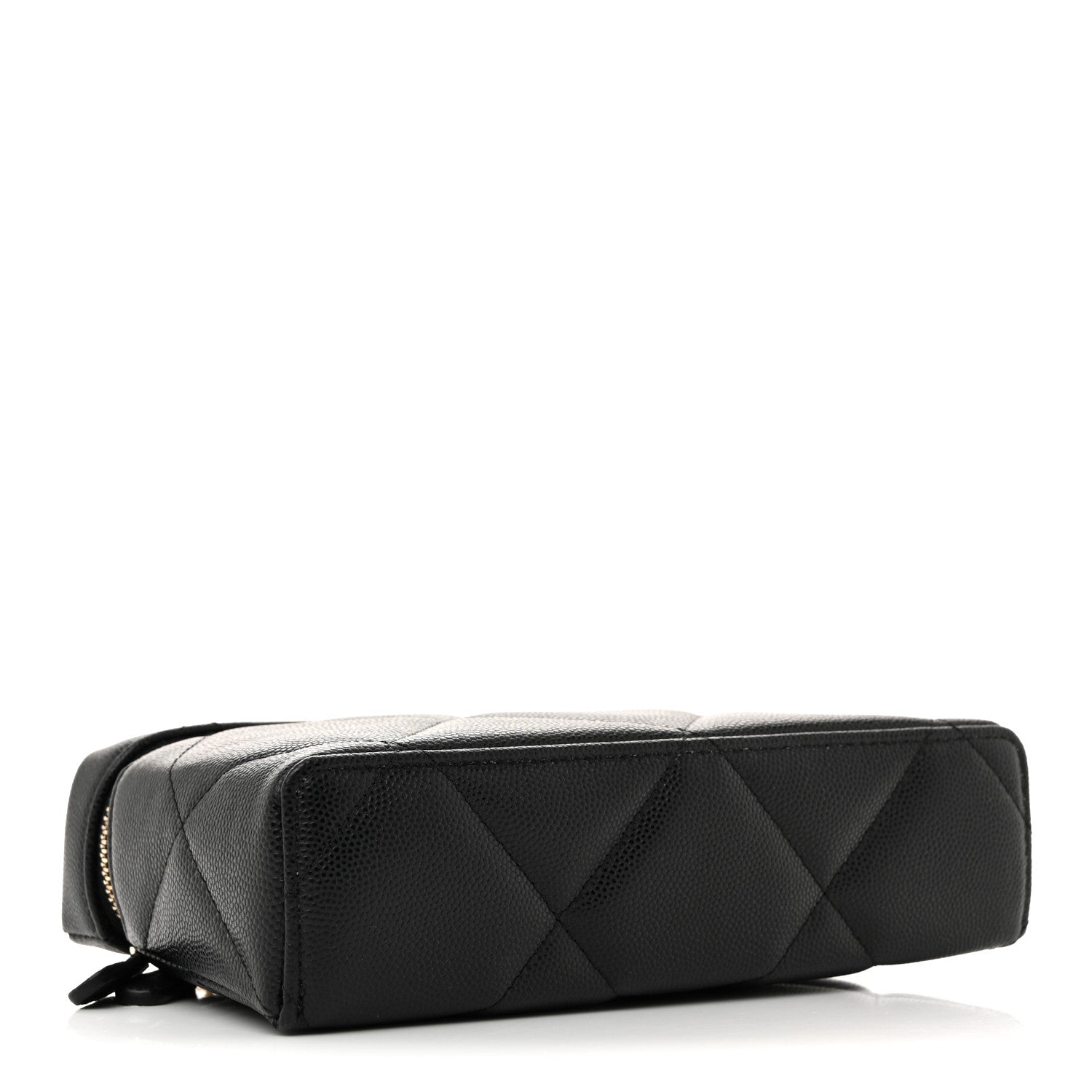 Chanel Caviar Quilted Top Handle Slim Vanity With Chain Black 4 of 11