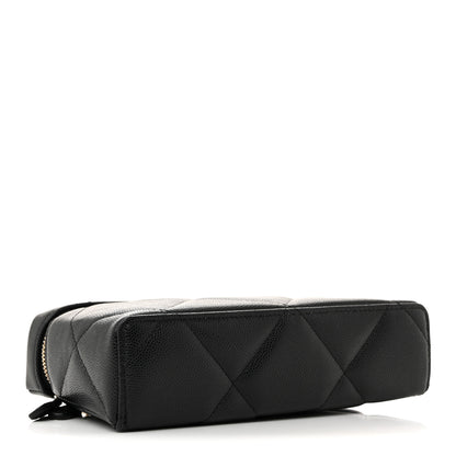 Chanel Caviar Quilted Top Handle Slim Vanity With Chain Black 4 of 11