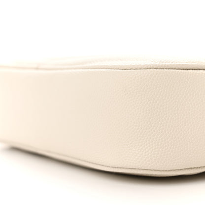 Saint Laurent Grain De Poudre Matelasse Monogram Mini Lou Camera Bag Crema Soft 10 of 11