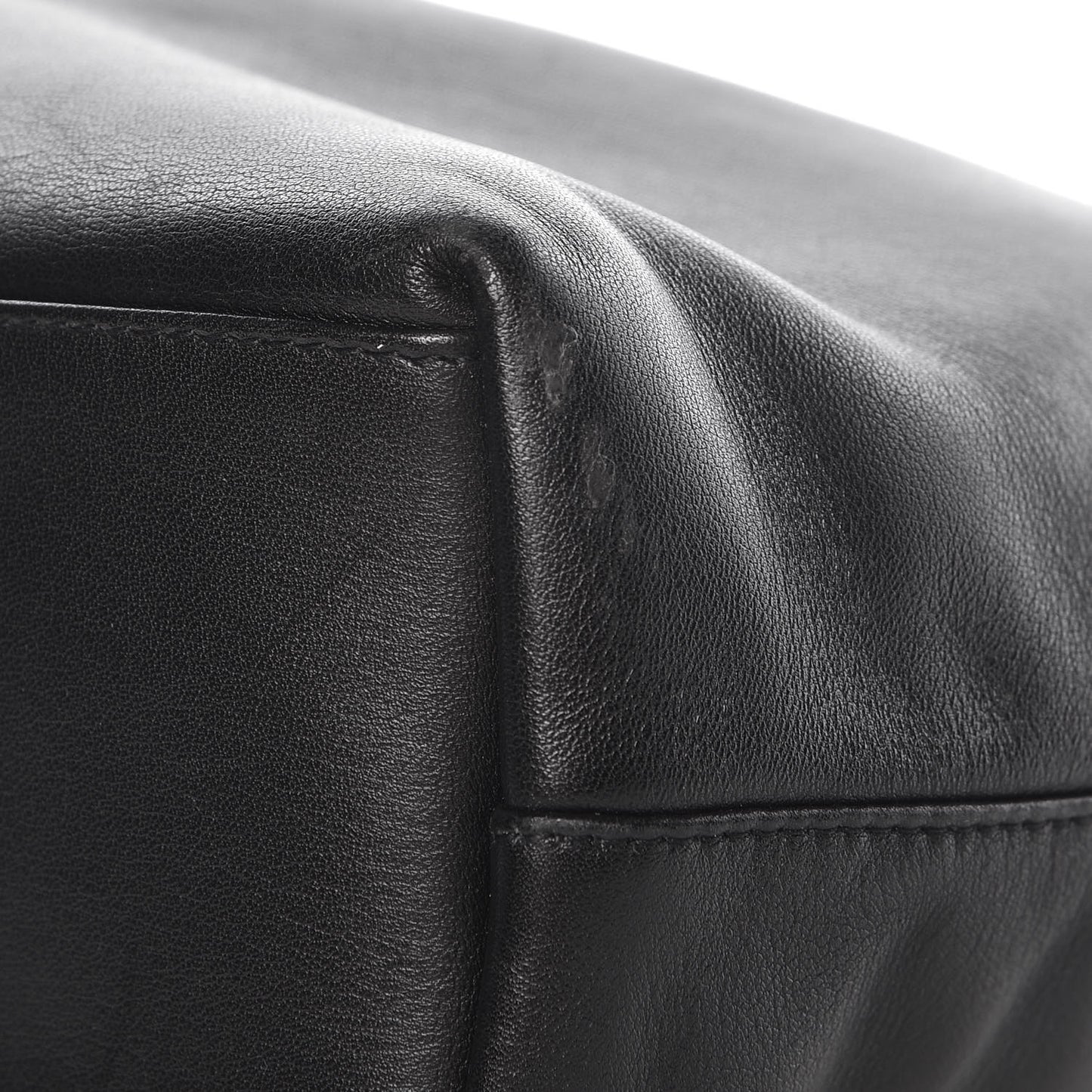 Calfskin Maris Pearl Beaded Mini Tote Black