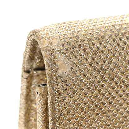 Saint Laurent Metallic Canvas Woven Small Classic Monogram Kate Tassel Chain Wallet Gold 12 of 14