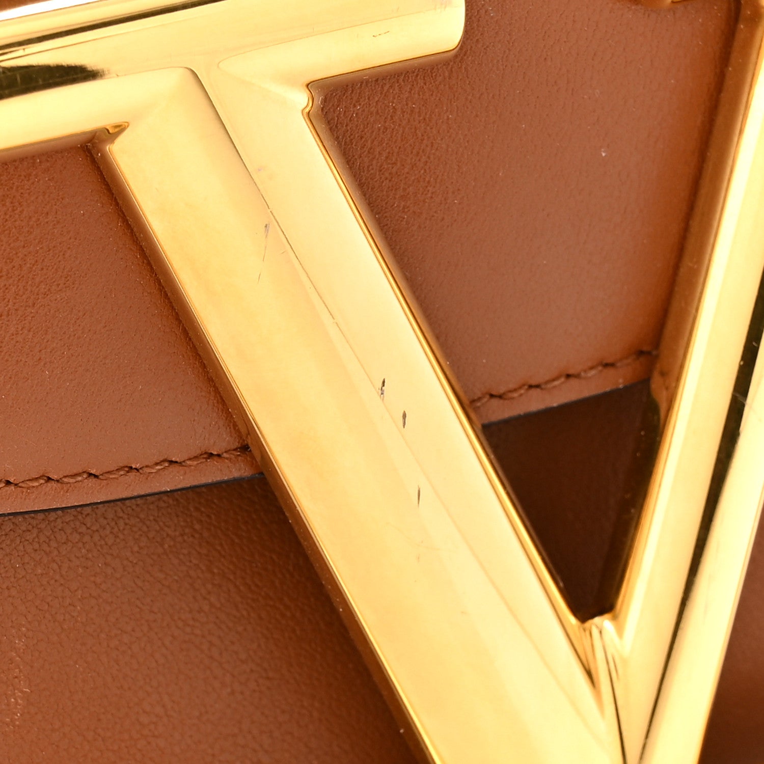 Valentino Garavani Calfskin Small Supervee Crossbody Bag Saddle Brown 11 of 11