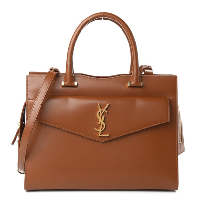 Saint Laurent Grain De Poudre Medium Uptown Tote Brick 1 of 10