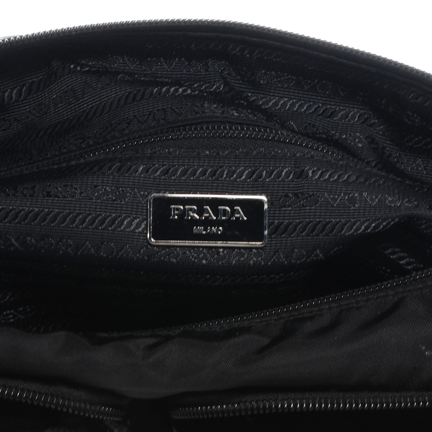 Nylon Vela Messenger Bag Black