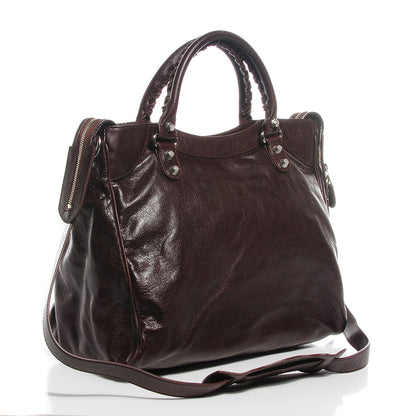 Balenciaga Agneau Giant 12 Silver Hardware Velo Cigar Fonce 3 of 14