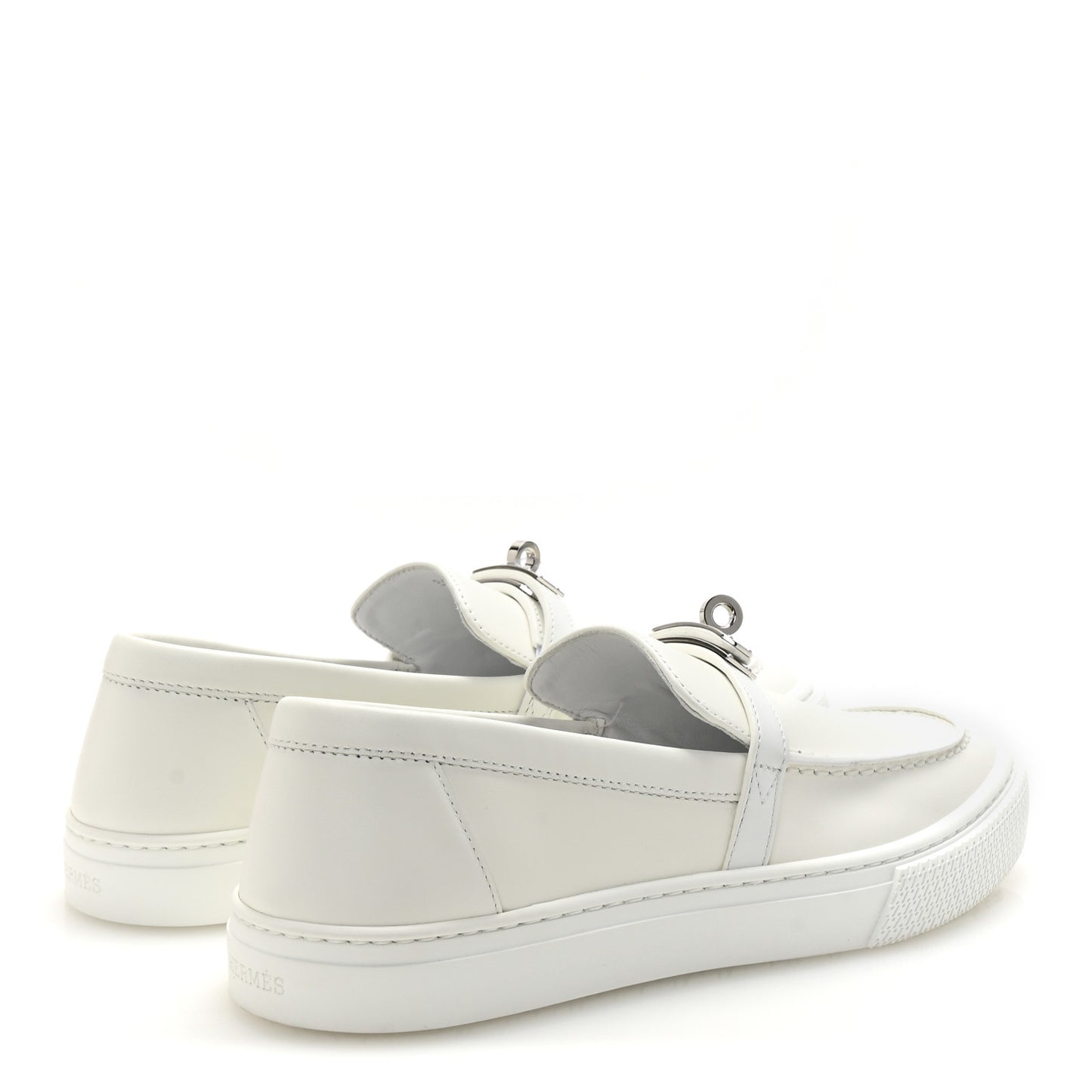 Calfskin Game Slip On Sneakers 38 White