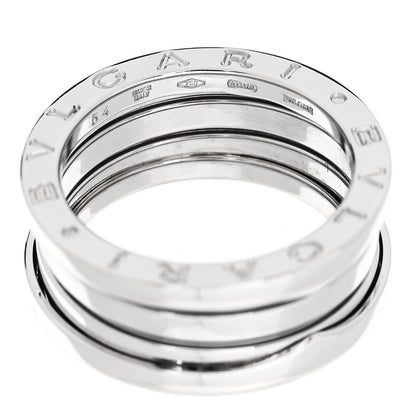 Bulgari 18K White Gold B.Zero1 Two-Band Ring 54 6.75 4 of 5