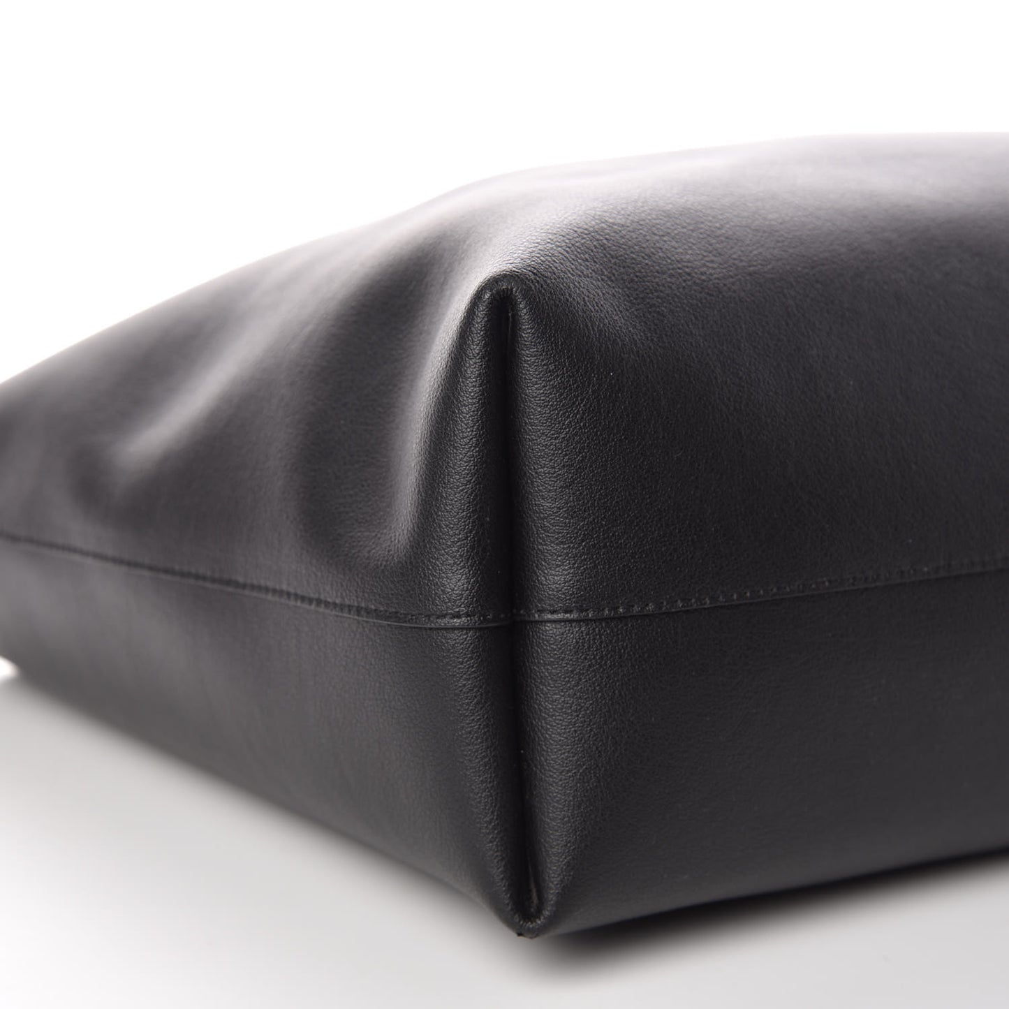 Calfskin Large Shopping Tote Black
