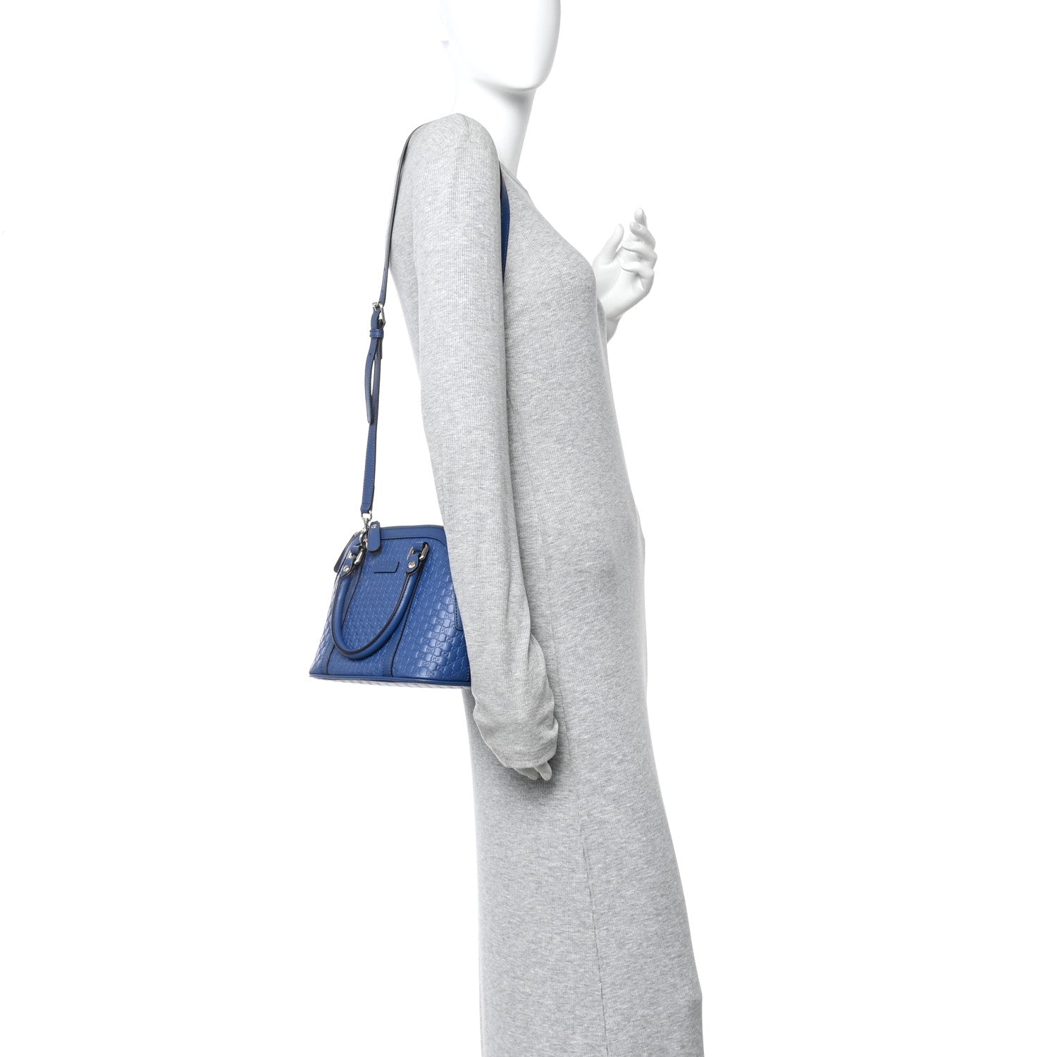 Gucci Soft Microguccissima Mini Dome Bag Blue 2 of 10