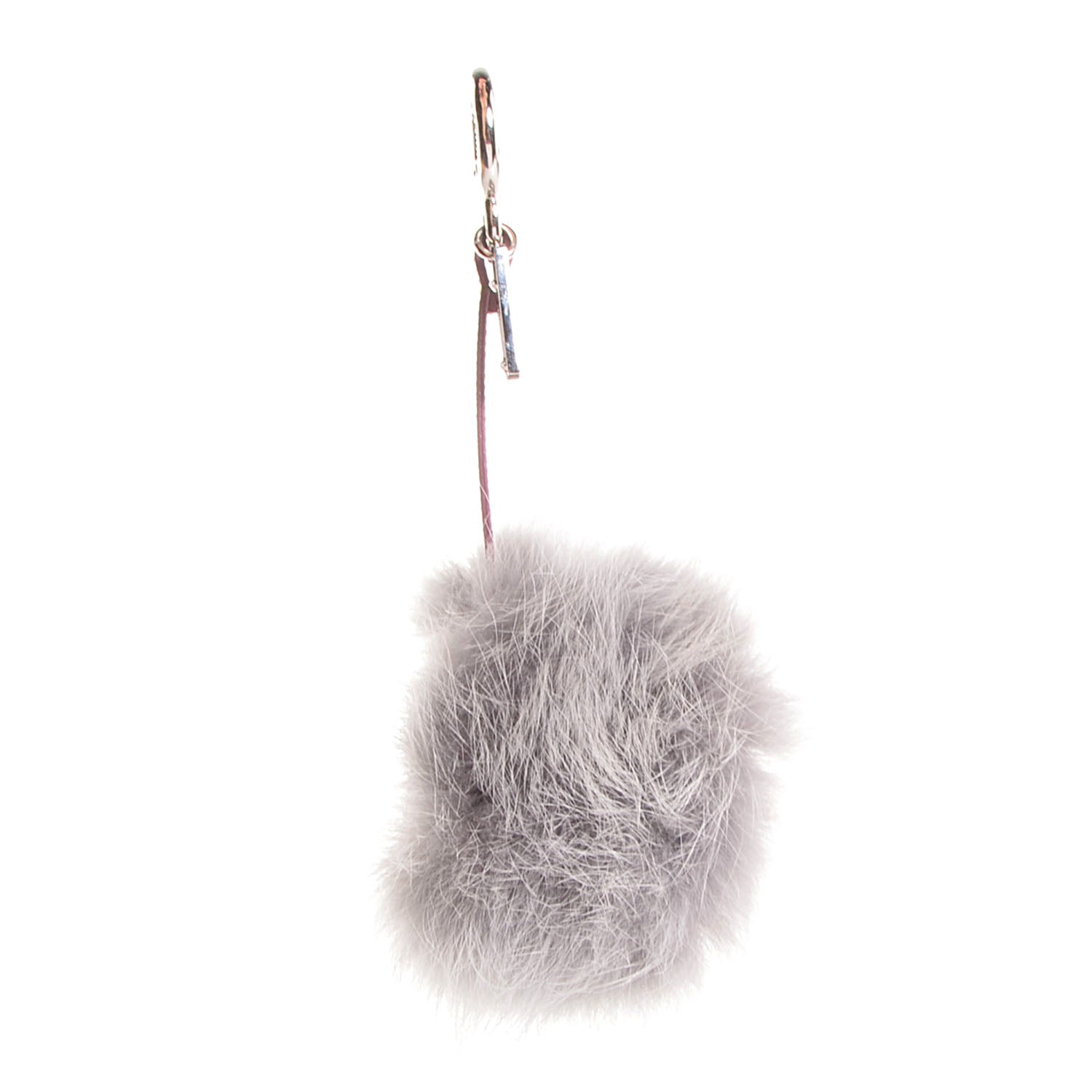 Fendi Fox Fur Vitello Mini Prisma Monster Bag Charm Lilac Perla 3 of 6