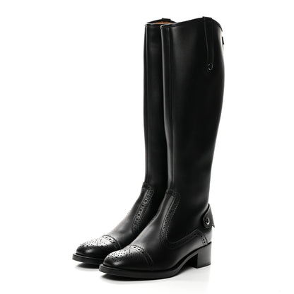 Christian Dior Calfskin D-Folk Boot 36 Black 3 of 9
