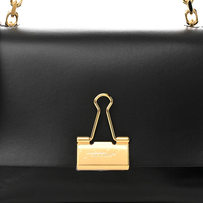 Off-White Calfskin Binder Clip Bag Black 7 of 11