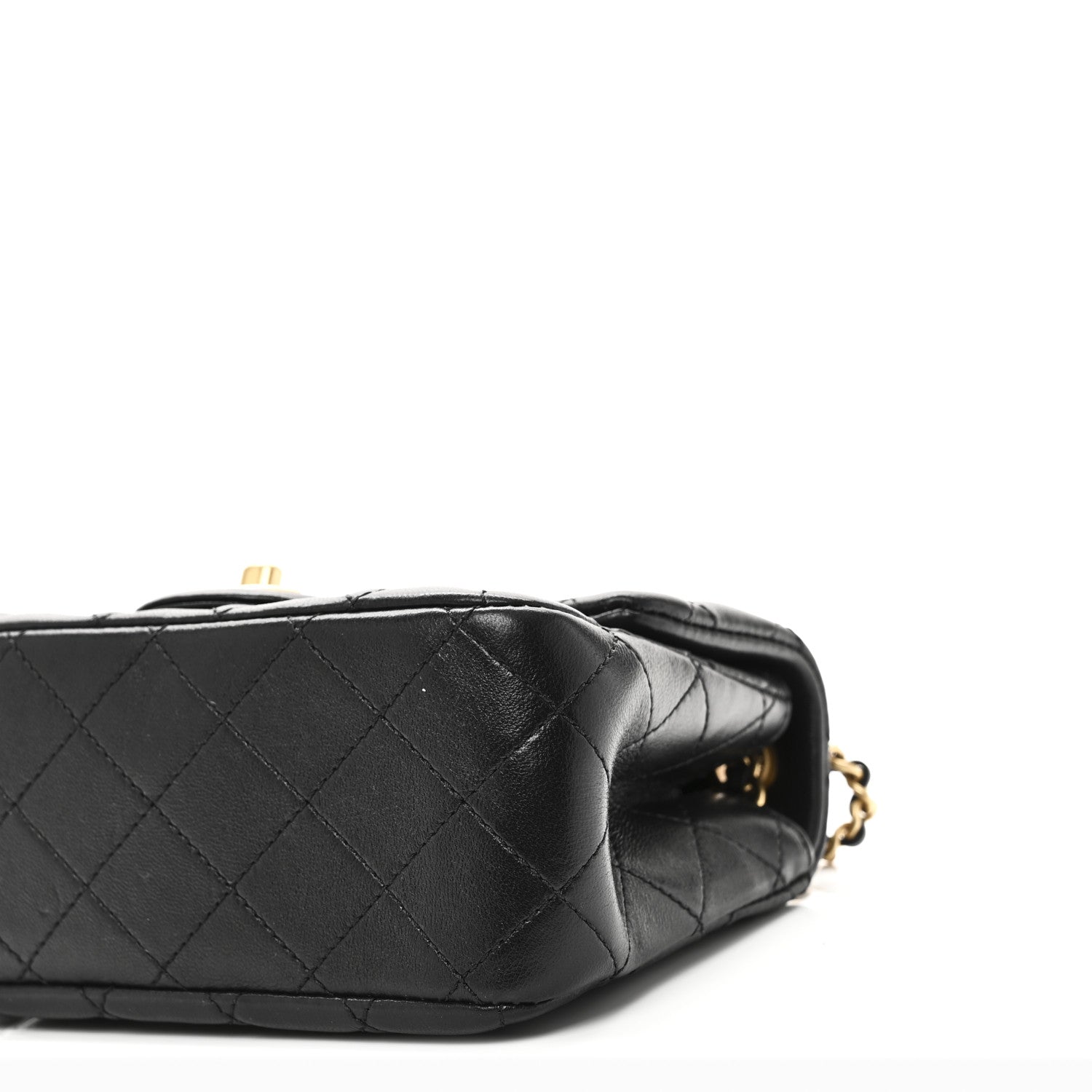 Chanel Lambskin Quilted Mini CC Crush Flap Black 1844084
