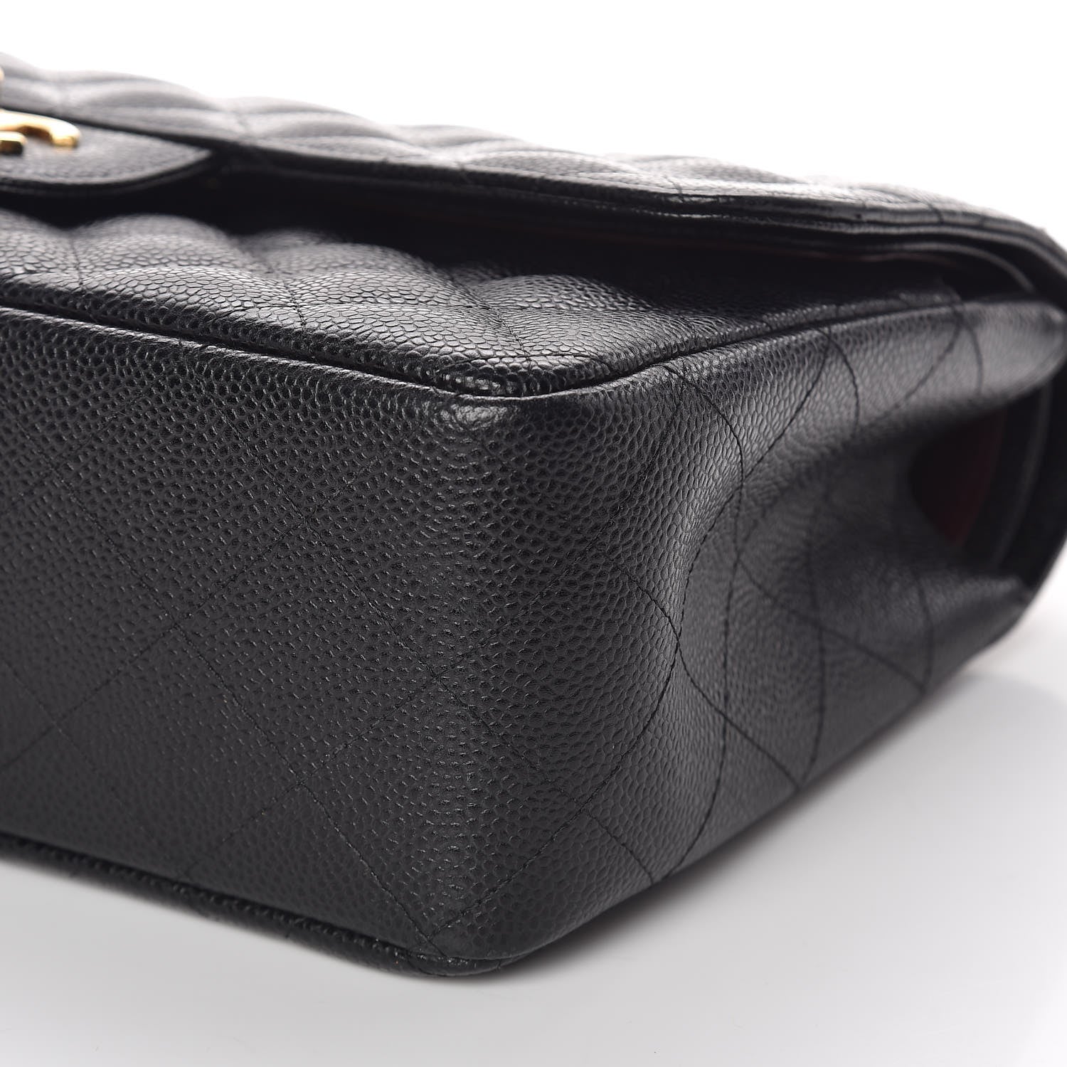 Chanel Caviar Quilted Jumbo Double Flap Black 9 of 10