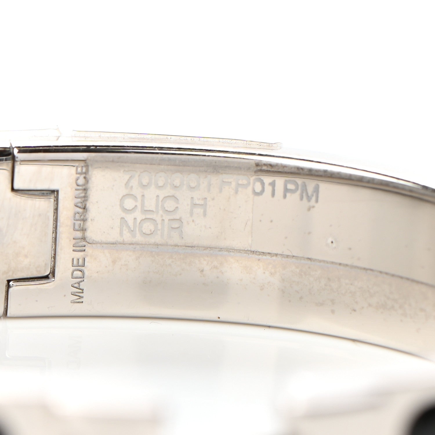 Hermes Enamel Narrow Clic Clac H Bracelet PM Black 5 of 5
