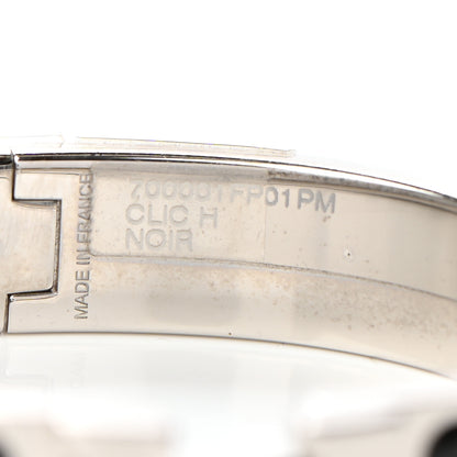 Hermes Enamel Narrow Clic Clac H Bracelet PM Black 5 of 5