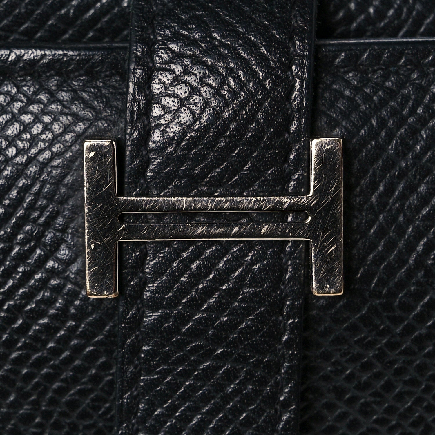 Hermes Epsom Tri-Fold Bearn Wallet Black 7 of 11