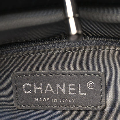 Chanel Nylon Quilted Tweed Stitch Bubble Tote Black 7 of 10