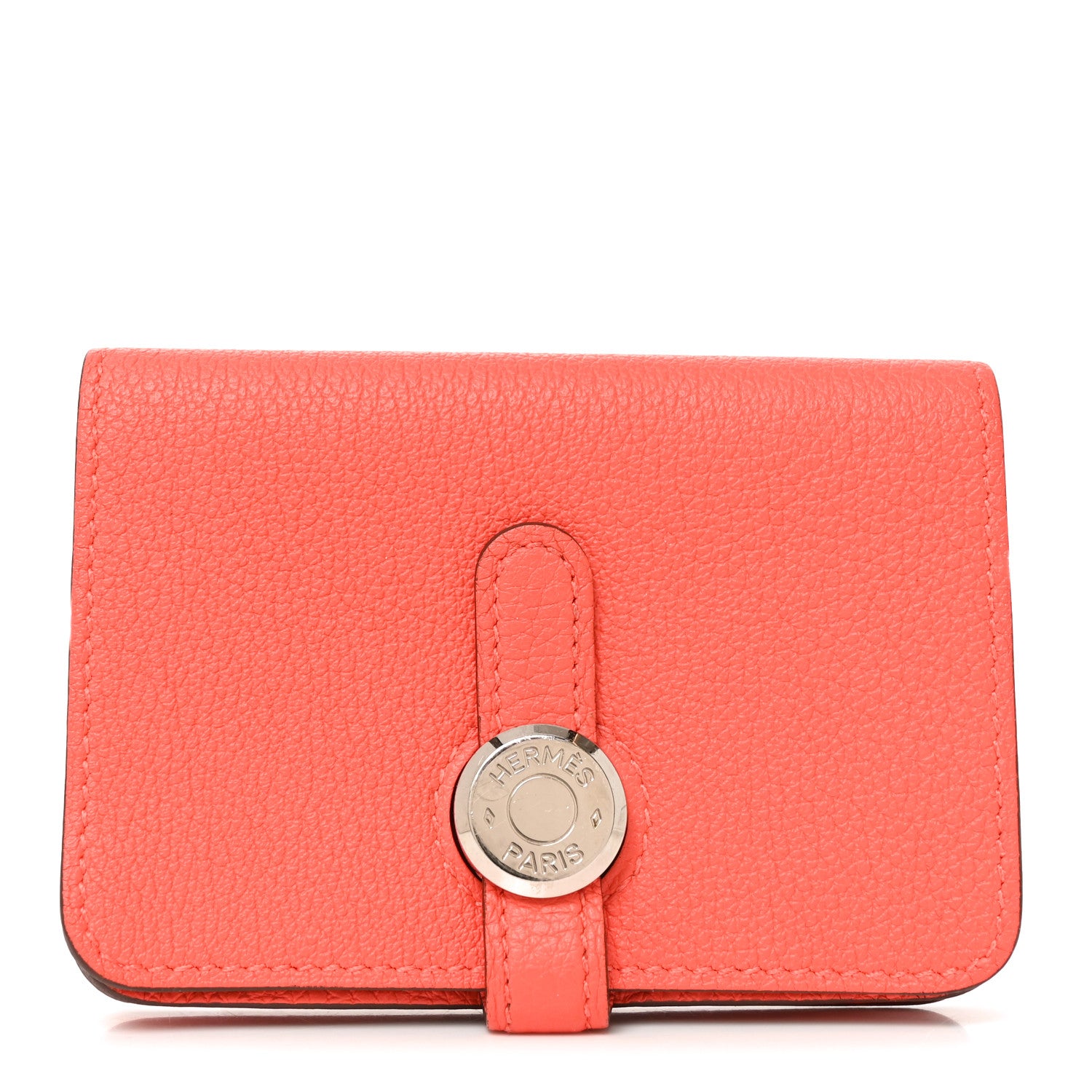 Hermes Togo Dogon Card Case Capucine 1 of 7