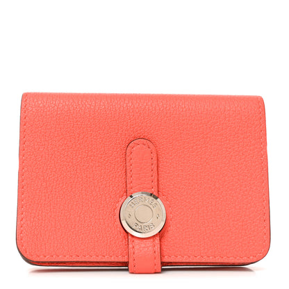 Hermes Togo Dogon Card Case Capucine 1 of 7